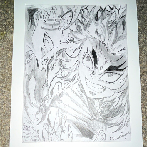 Signed ooak original pencil - signed,