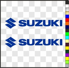 Suzuki 1 decals stickers x 2 motorcycle helmet laptop etc. various sizes/colours
