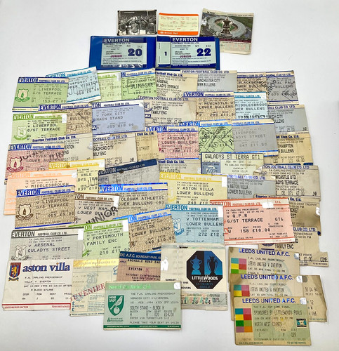 Everton ticket stubs 1990s fa - ticket,