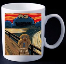 Cookie monster scream mug - cookie,