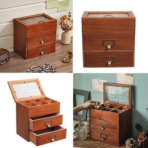 Retro wood cabinet makeup - retro,
