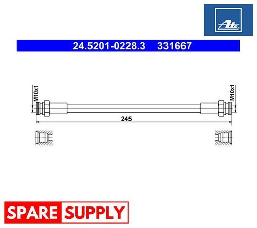 Brake hose for opel - opel, corsa