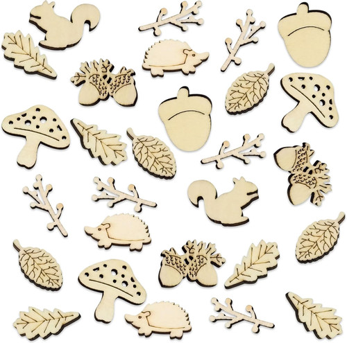 100pcs autumn wooden craft - autumn,