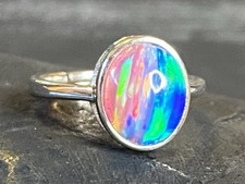 Handmade solid opal bi