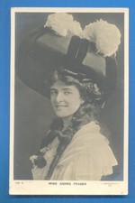 MISS AGNES FRASER.REAL PHOTOGRAPHIC BEAGLES POSTCARD POSTED 1906