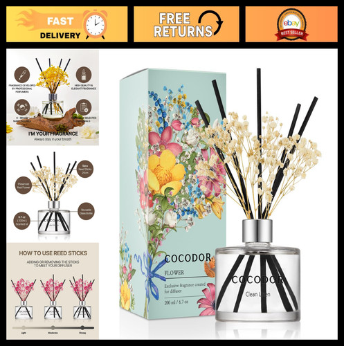 Flower reed diffuser set - reed,