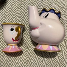  Disney Beauty & The Beast Mrs Potts Teapot & Cup Set