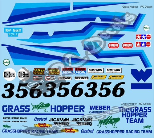 Vintage grasshopper blue - grasshopper,