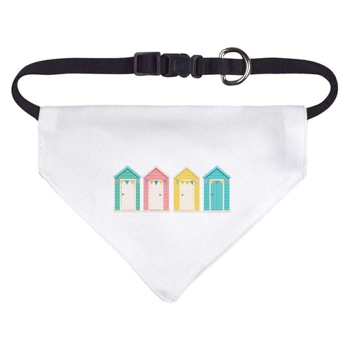 Pastel beach huts dog - 'pastel, /