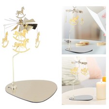 Romantic European Style Stainless Steel Rotating Candle Holder For Home