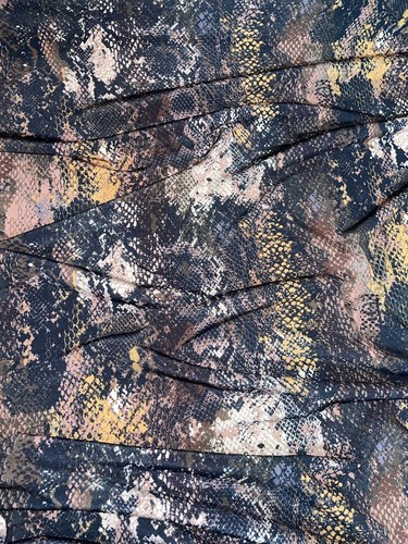 Mtr black animal snake - black, print