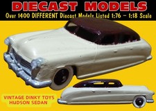 VINTAGE MECCANO DINKY TOYS #171 HUDSON SEDAN; DIECAST MODEL CAR MADE IN ENGLAND