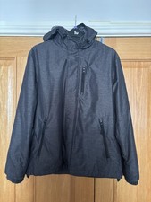 TU Grey Men’s Showerproof Jacket With Hood Size Medium