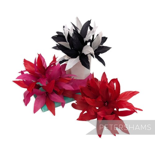 Large kay feather pom flower - feather,