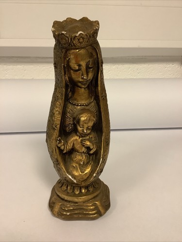 Chalk ware religious figurine - chalk,