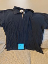 Aquascutum Navy Polo Top Size Large