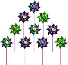 40 PCS Foil Rainbow Pinwheel