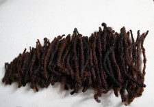 Human Genuine Brazilian natural dreadlocks-Fullhead/131 locks-Length 2 to 4.5Inc