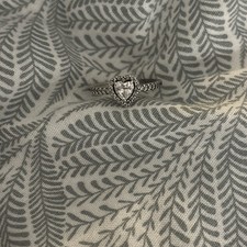 Pandora Silver Elevated Heart