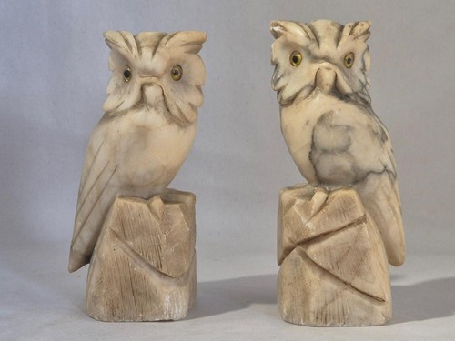 Pair vintatge stone - pair,