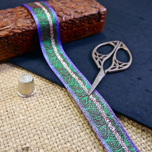 Purple teal white stripe - teal,