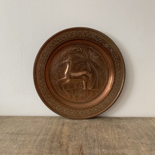 Vintage large copper relief - copper,