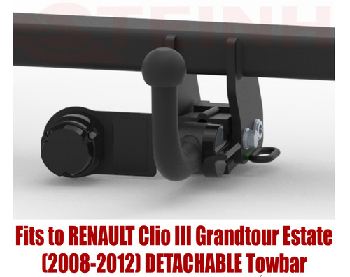 Detachable tow bar for - for, renault