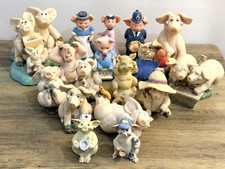 Job Lot 17 Pig Figurines