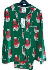 Tu X Scion Size 12 Traditional Lionel Leopard Tencel Pyjamas Set Christmas Bnwt