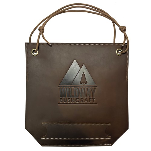 Leather carving whittling bib - leather,