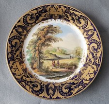 DERBY HAND PAINTED SCENE IN