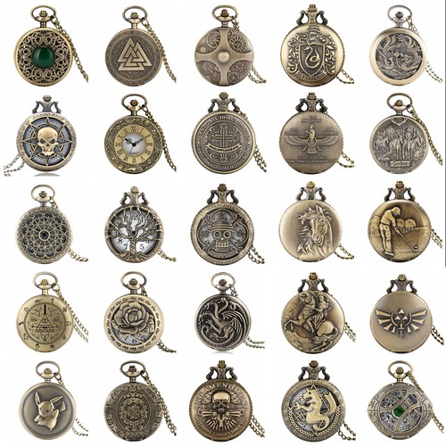 Steampunk quartz analog pocket - steampunk,