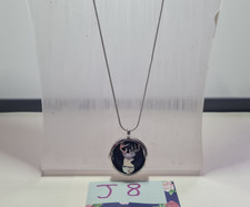 Lapis Lazuli Deer Blue Pendant Necklace, 16in Snake Chain, Free P&P, UK Seller