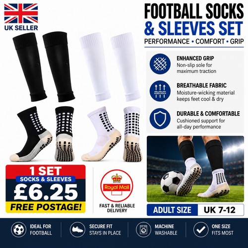 Football grip socks sleeves - grip,