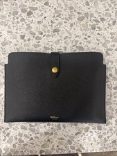 Mulberry Black Pebbled Leather Pouch / Portfolio
