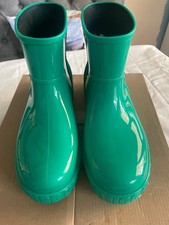 Ugg Green ankle Wellington boots. UK size 8. Boxed
