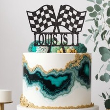 Racing Flags Custom Glitter