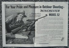 1941 2-Page Winchester Model 52 Target Rifle Repeating Arms Company New Haven CT
