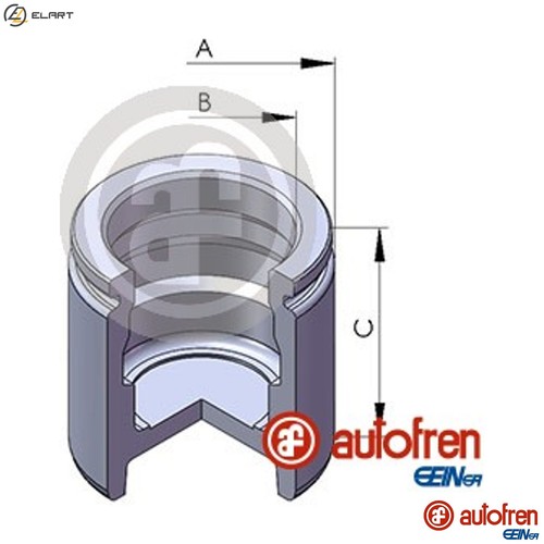 Piston brake caliper d02544 - piston,