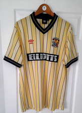 COVENTRY CITY FC CLUB STORE RETRO 1985/86 ELLIOTTS YELLOW AWAY SHIRT VGC  XL 46'