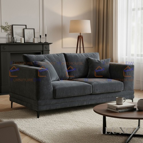 Luxury lena seater sofa grey - luxury,