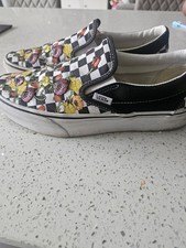 Vans Platform Slip On Checkered Poppy Size 7.5
