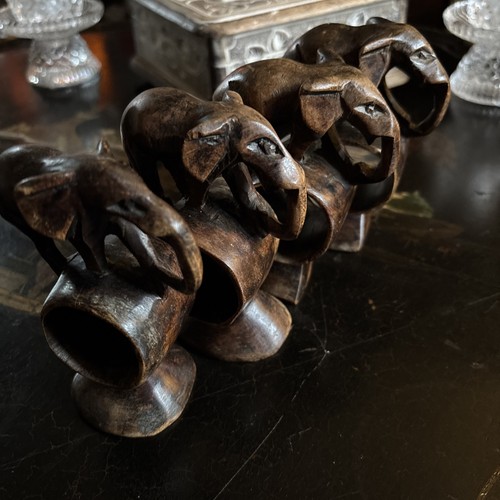 African elephant hand carved - elephant,