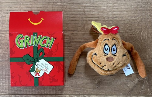 Grinch themed mcdonalds happy - grinch,