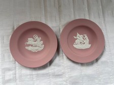 Wedgwood Pink Jasperware - 2 Pin Dishes or Trinket Dishes
