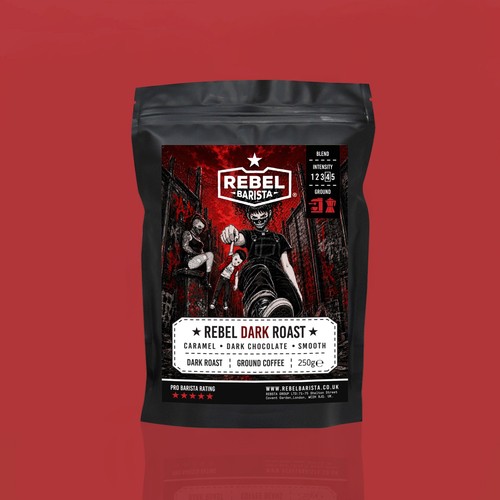 Rebel dark roast - coffee, beans