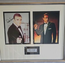 Sean Connery Hand Signed Autograph, James Bond Framed Presentation 007.
