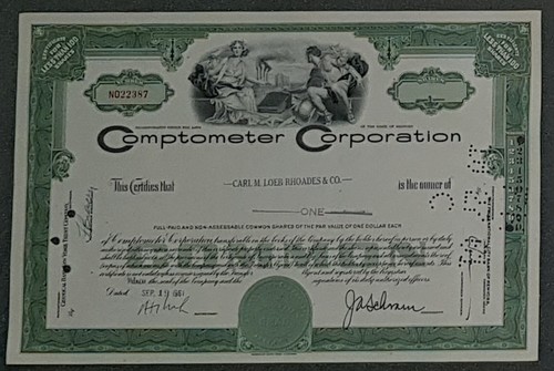 Comptometer corporation 1961 - corporation, 1