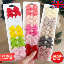 10 pcs Girls Hair Bows 2"