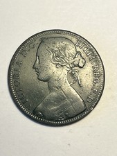1865 Victoria One Penny Coin
